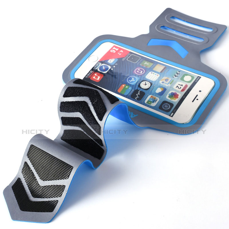 Fascia da Braccio Custodia Armband Corsa Sportiva Universale B15 Cielo Blu