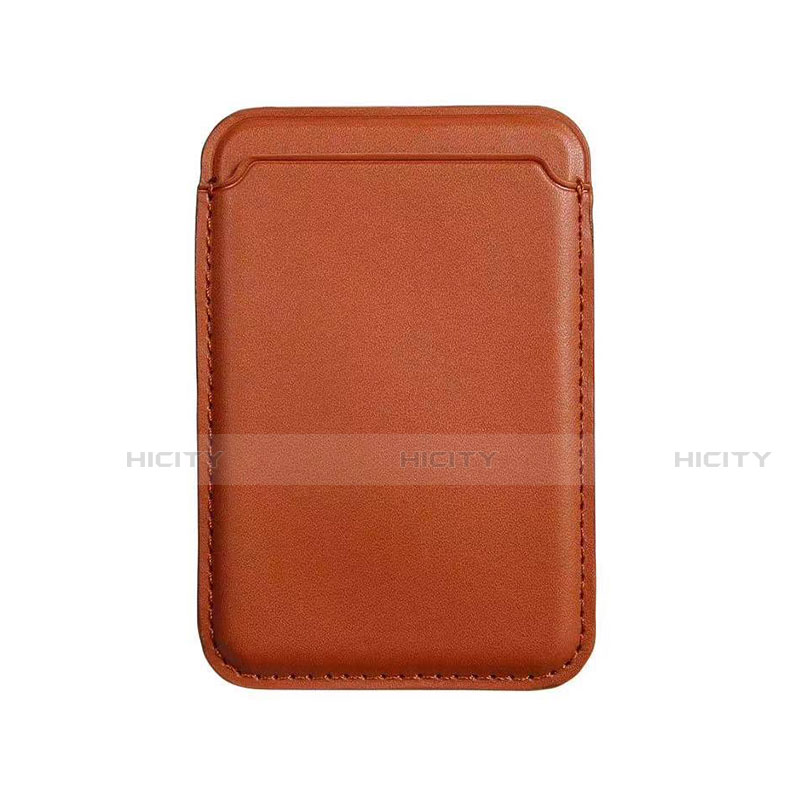 Lusso Pelle Portafoglio con Mag-Safe Magnetic per Apple iPhone 12 Mini Marrone