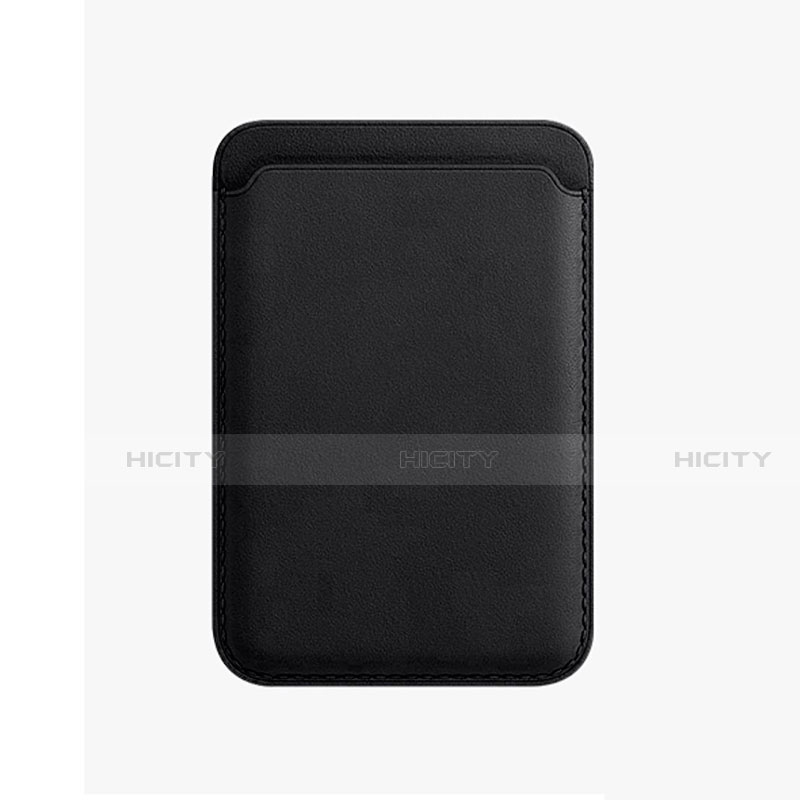 Lusso Pelle Portafoglio con Mag-Safe Magnetic per Apple iPhone 12 Nero