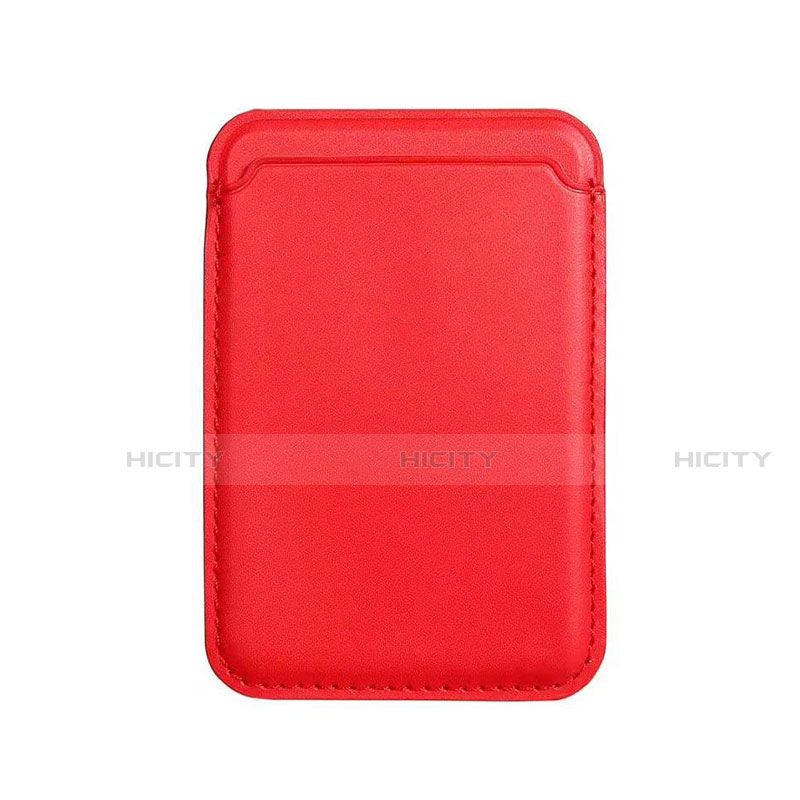 Lusso Pelle Portafoglio con Mag-Safe Magnetic per Apple iPhone 12 Rosso