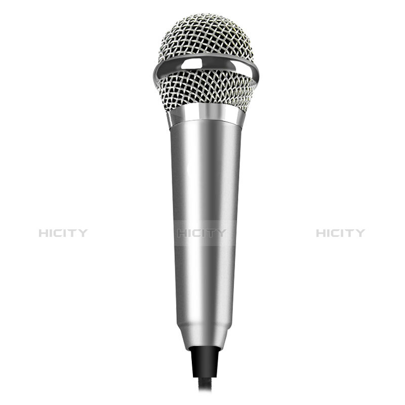 Microfono Mini Stereo Karaoke 3.5mm M04 Argento