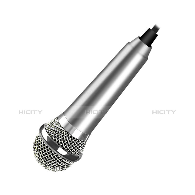 Microfono Mini Stereo Karaoke 3.5mm M04 Argento