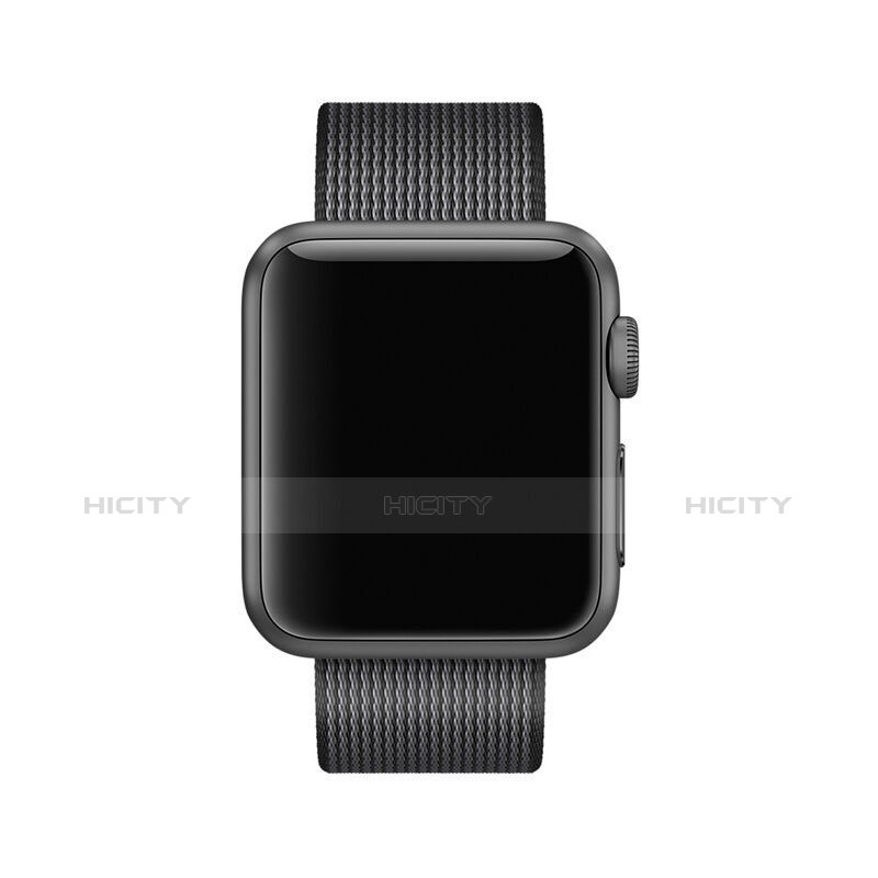 Milanese Cinturino Braccialetto Acciaio per Apple iWatch 2 38mm Nero