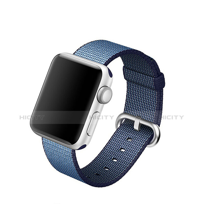 Milanese Cinturino Braccialetto Acciaio per Apple iWatch 3 38mm Blu