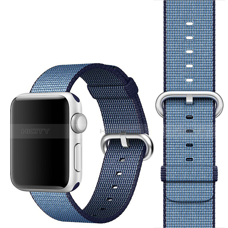 Milanese Cinturino Braccialetto Acciaio per Apple iWatch 4 44mm Blu