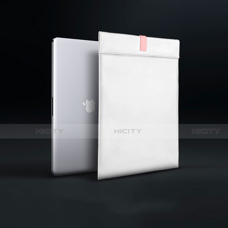 Morbido Pelle Custodia Marsupio Tasca L03 per Apple MacBook Air 13 pollici (2020) Bianco