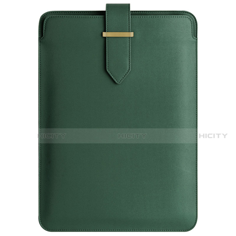 Morbido Pelle Custodia Marsupio Tasca L04 per Apple MacBook Pro 15 pollici Verde