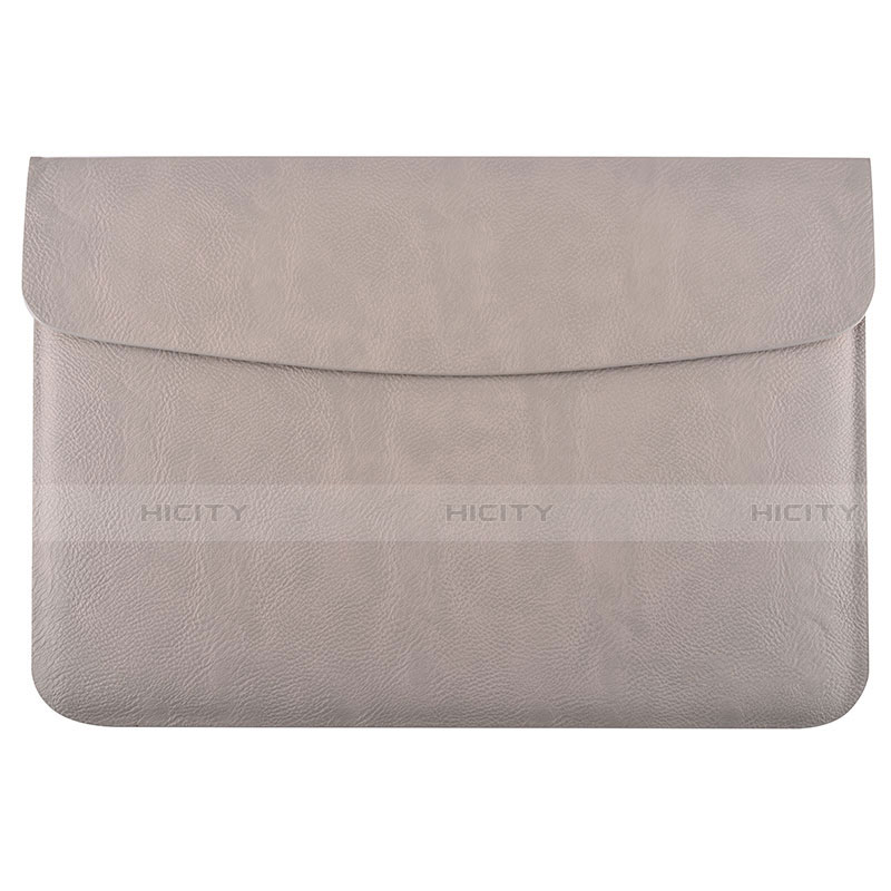 Morbido Pelle Custodia Marsupio Tasca L15 per Apple MacBook 12 pollici Grigio