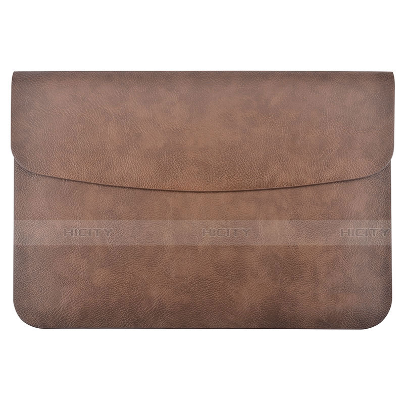 Morbido Pelle Custodia Marsupio Tasca L15 per Apple MacBook Pro 13 pollici Marrone