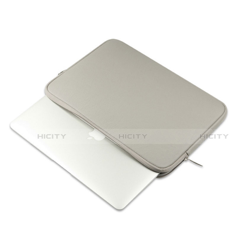 Morbido Pelle Custodia Marsupio Tasca L16 per Apple MacBook Air 13.3 pollici (2018) Grigio