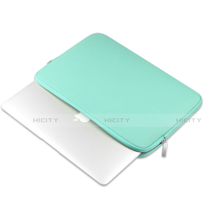 Morbido Pelle Custodia Marsupio Tasca L16 per Apple MacBook Air 13.3 pollici (2018) Verde