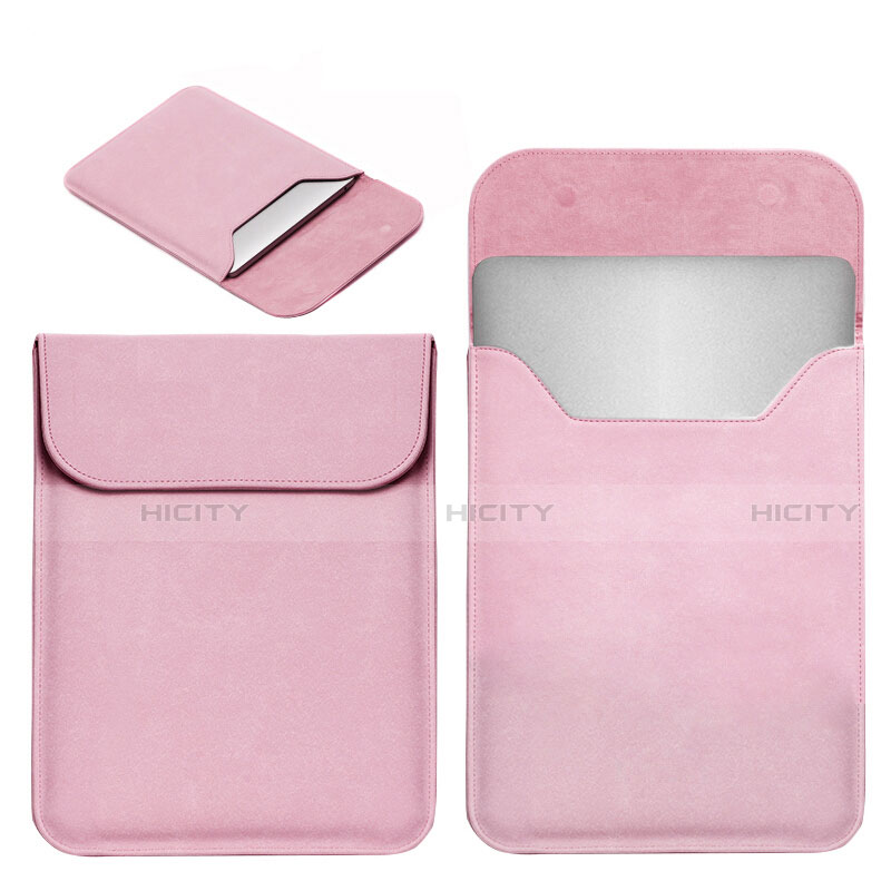 Morbido Pelle Custodia Marsupio Tasca L19 per Apple MacBook Air 13.3 pollici (2018) Rosa