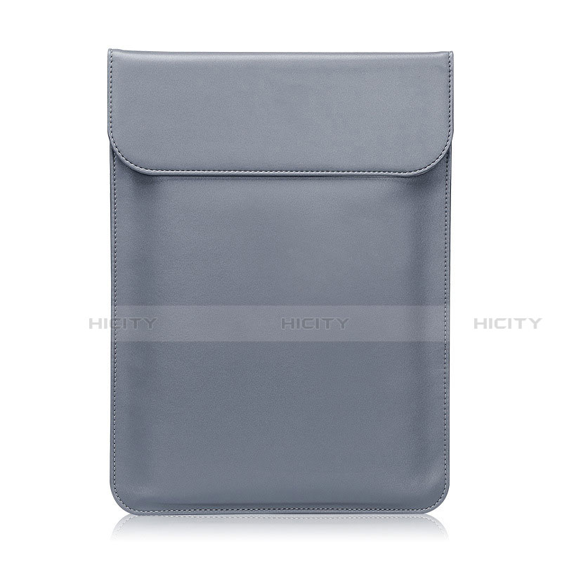 Morbido Pelle Custodia Marsupio Tasca L21 per Apple MacBook Air 13.3 pollici (2018) Grigio