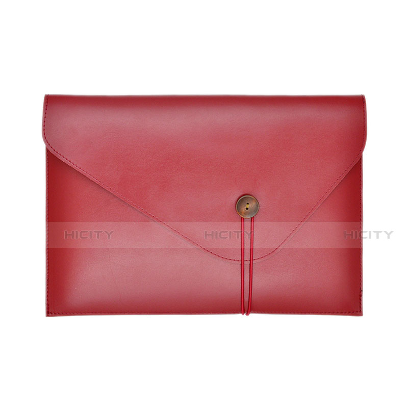 Morbido Pelle Custodia Marsupio Tasca L22 per Apple MacBook Air 13.3 pollici (2018) Rosso