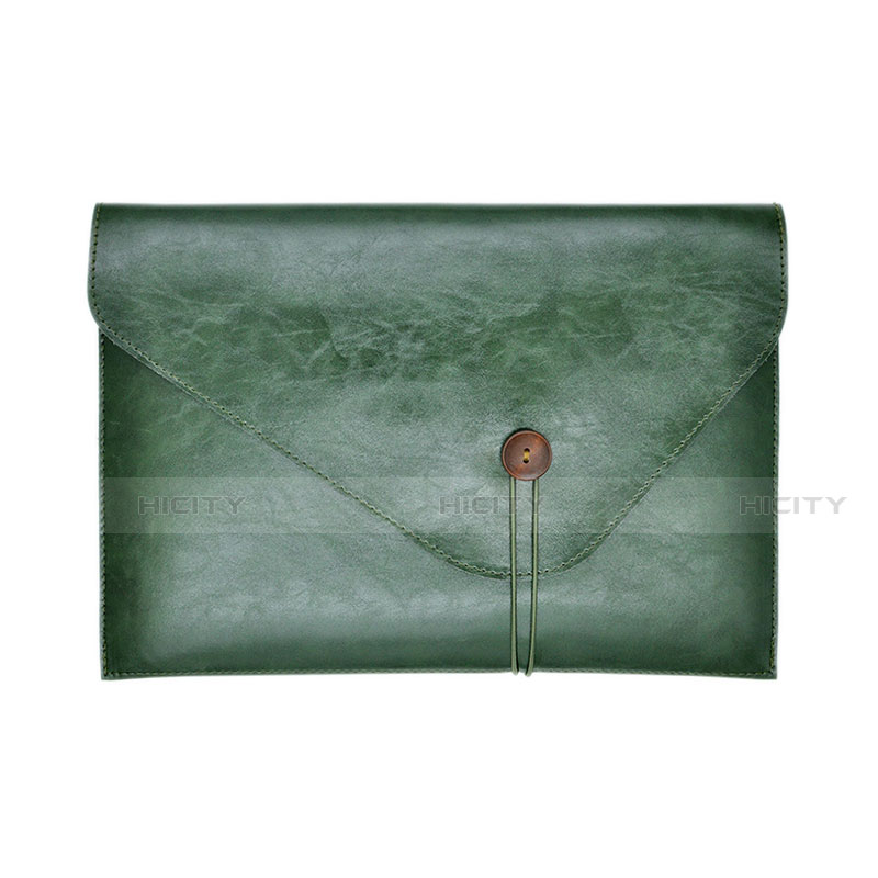 Morbido Pelle Custodia Marsupio Tasca L23 per Apple MacBook Air 11 pollici Verde