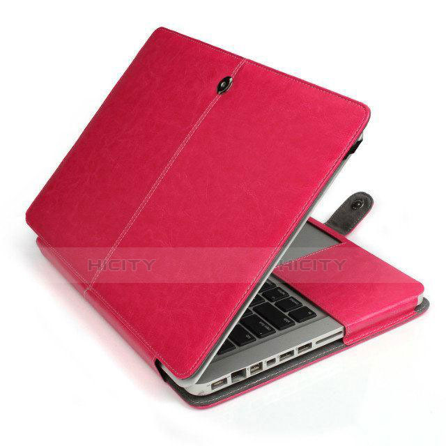 Morbido Pelle Custodia Marsupio Tasca L24 per Apple MacBook 12 pollici Rosa Caldo