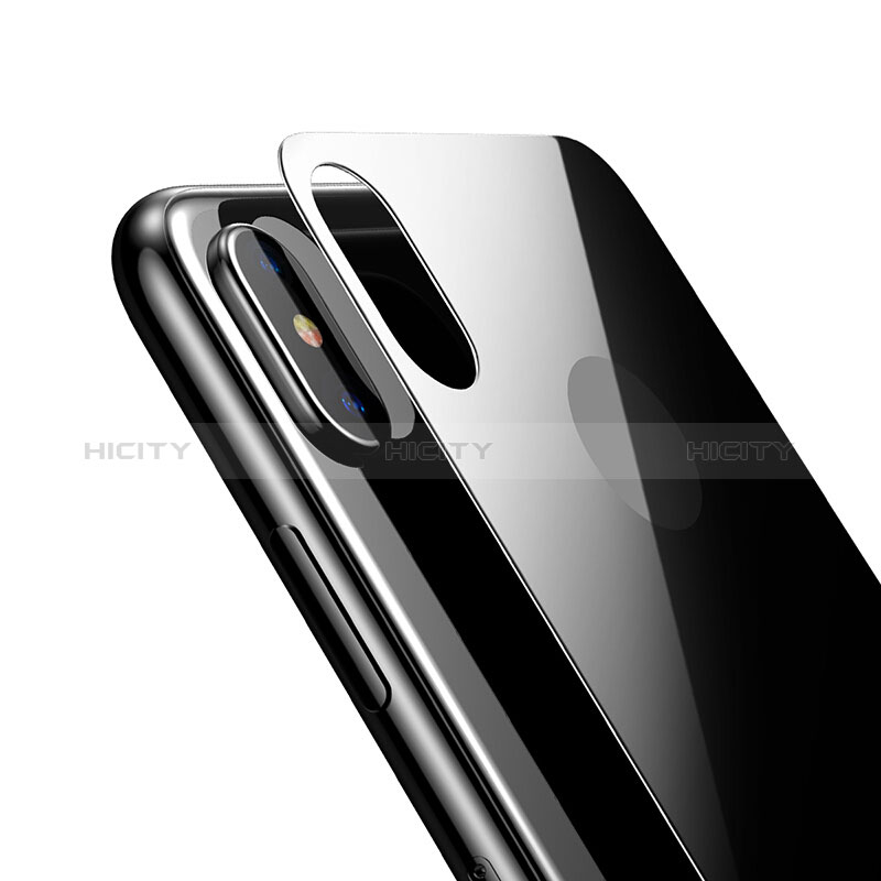 Pellicola in Vetro Temperato Protettiva Fronte e Retro T01 per Apple iPhone X Nero