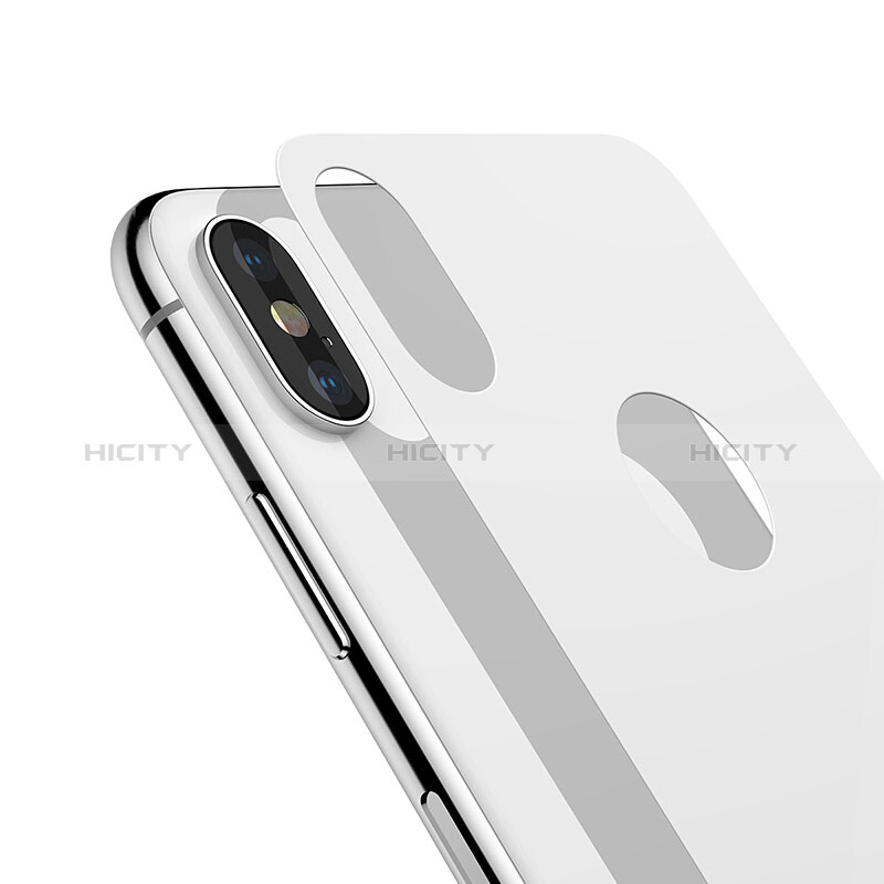 Pellicola in Vetro Temperato Protettiva Fronte e Retro T01 per Apple iPhone Xs Bianco