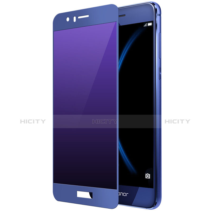 Pellicola in Vetro Temperato Protettiva Integrale Proteggi Schermo Film F01 per Huawei Honor 8 Blu