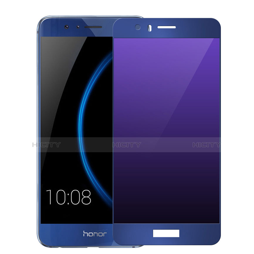 Pellicola in Vetro Temperato Protettiva Integrale Proteggi Schermo Film F01 per Huawei Honor 8 Blu