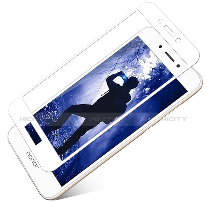 Pellicola in Vetro Temperato Protettiva Integrale Proteggi Schermo Film F02 per Huawei Honor 6A Bianco