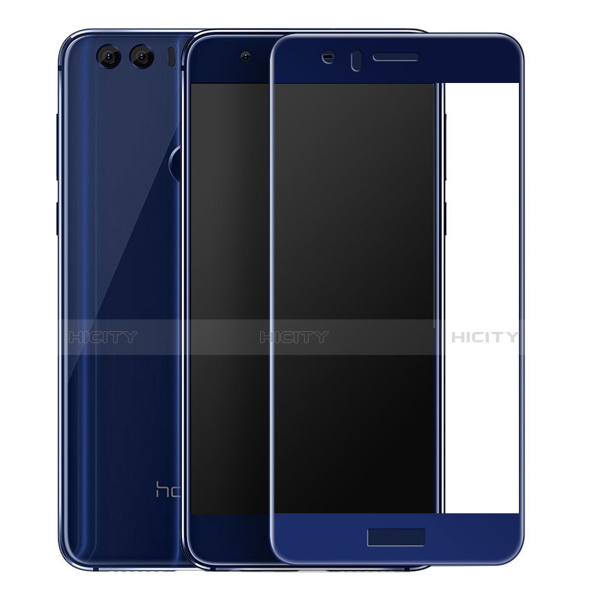 Pellicola in Vetro Temperato Protettiva Integrale Proteggi Schermo Film F02 per Huawei Honor 8 Blu