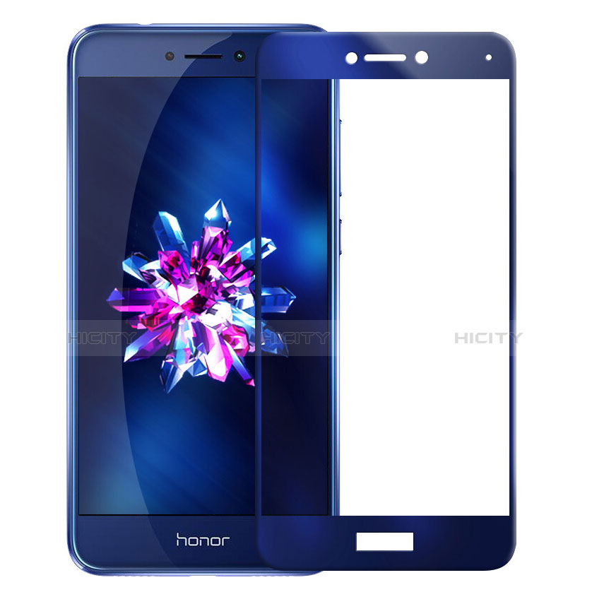 Pellicola in Vetro Temperato Protettiva Integrale Proteggi Schermo Film F02 per Huawei Honor 8 Lite Blu