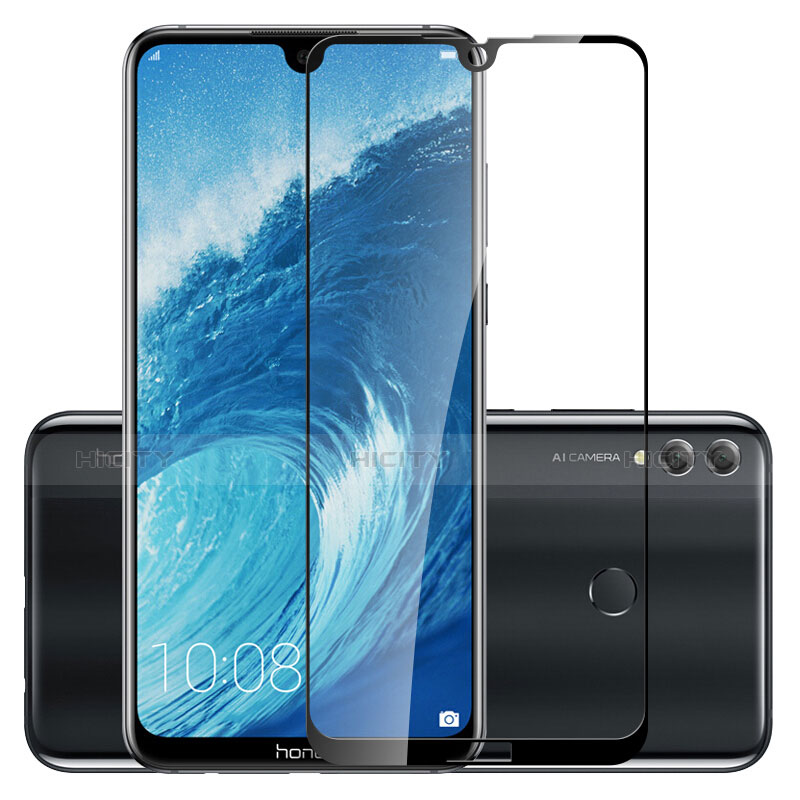 Pellicola in Vetro Temperato Protettiva Integrale Proteggi Schermo Film F02 per Huawei Honor 8X Max Nero