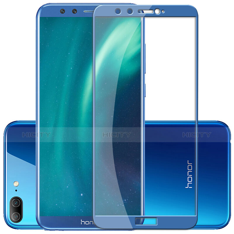 Pellicola in Vetro Temperato Protettiva Integrale Proteggi Schermo Film F02 per Huawei Honor 9 Lite Blu