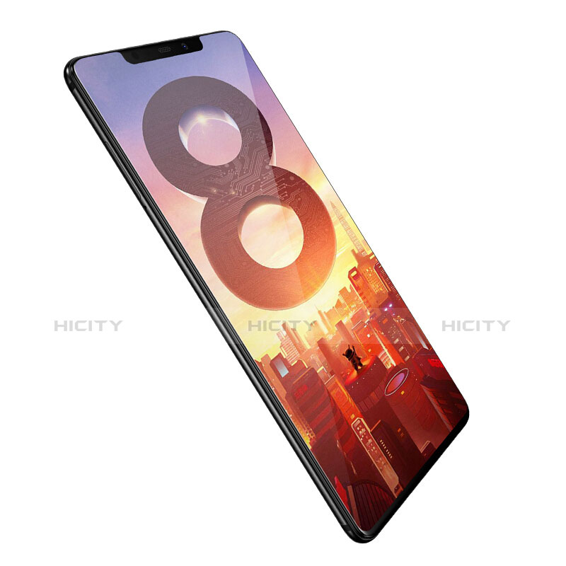 Pellicola in Vetro Temperato Protettiva Integrale Proteggi Schermo Film F02 per Xiaomi Mi 8 Nero