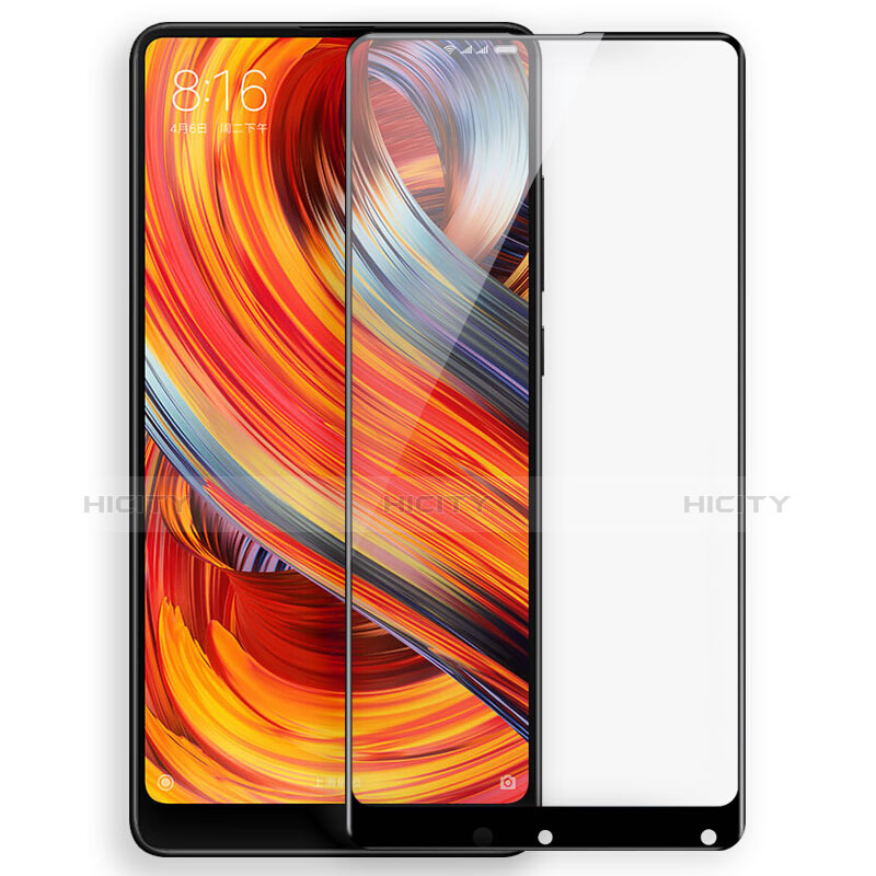 Pellicola in Vetro Temperato Protettiva Integrale Proteggi Schermo Film F02 per Xiaomi Mi Mix Evo Nero