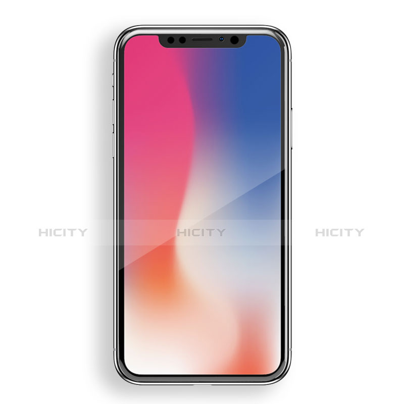 Pellicola in Vetro Temperato Protettiva Integrale Proteggi Schermo Film F03 per Apple iPhone X Nero