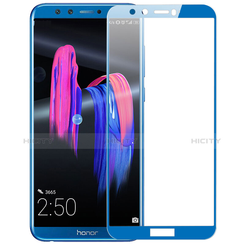 Pellicola in Vetro Temperato Protettiva Integrale Proteggi Schermo Film F03 per Huawei Honor 9 Lite Blu