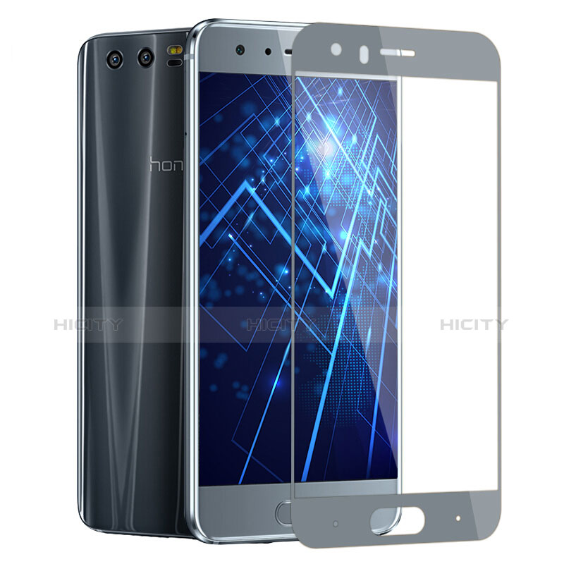 Pellicola in Vetro Temperato Protettiva Integrale Proteggi Schermo Film F03 per Huawei Honor 9 Premium Grigio