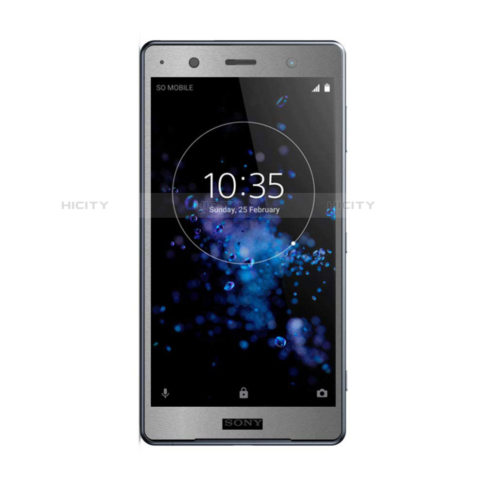 Pellicola in Vetro Temperato Protettiva Integrale Proteggi Schermo Film F03 per Sony Xperia XZ2 Premium Argento