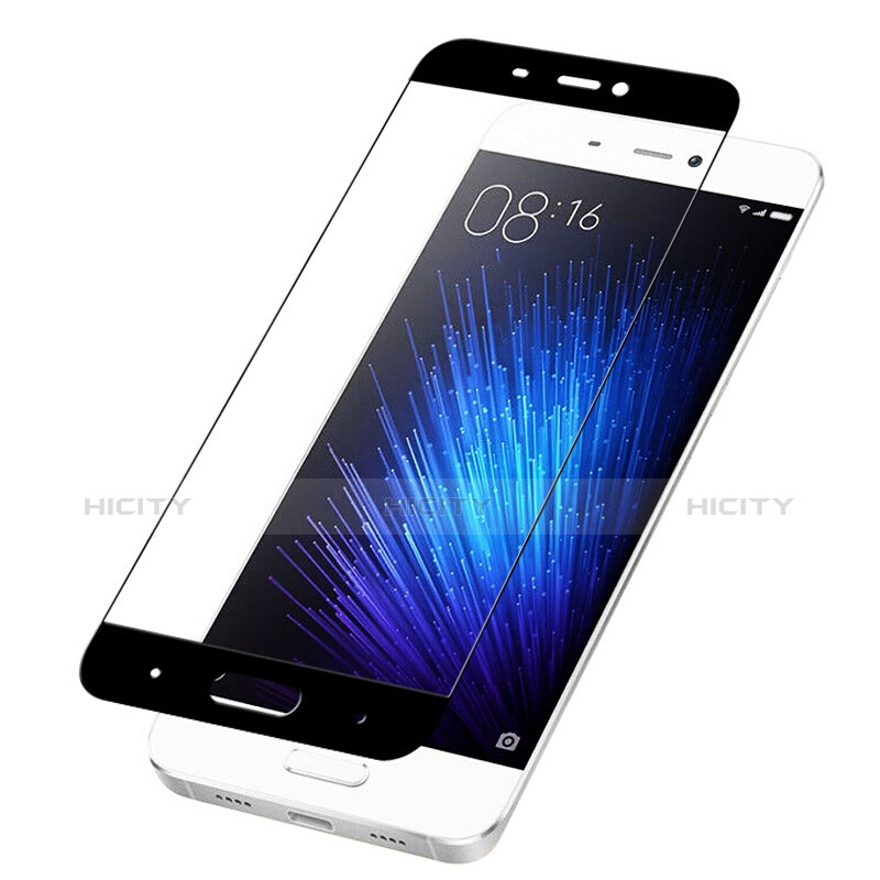 Pellicola in Vetro Temperato Protettiva Integrale Proteggi Schermo Film F03 per Xiaomi Mi 5 Nero