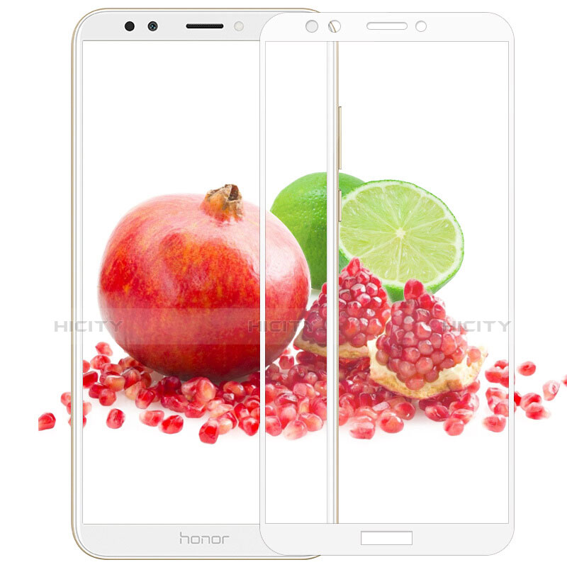 Pellicola in Vetro Temperato Protettiva Integrale Proteggi Schermo Film F04 per Huawei Honor 7C Bianco