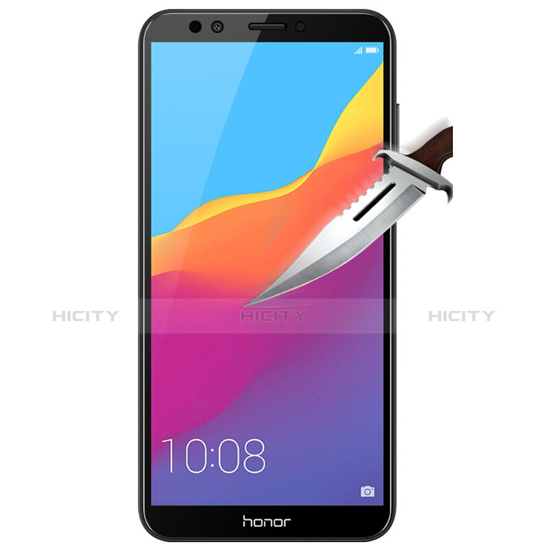 Pellicola in Vetro Temperato Protettiva Integrale Proteggi Schermo Film F04 per Huawei Honor 7C Nero