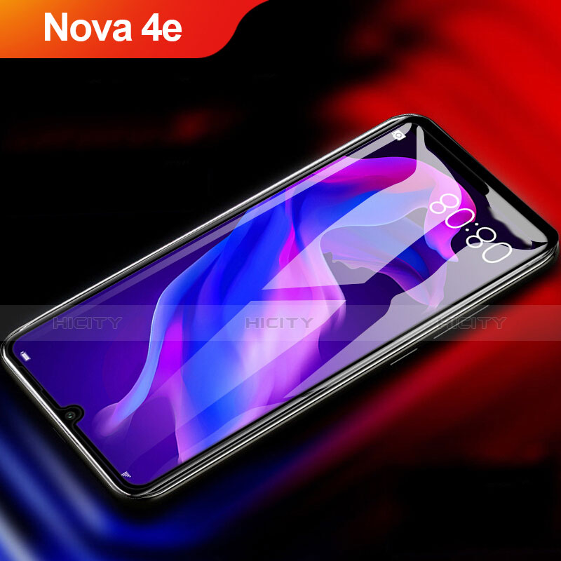 Pellicola in Vetro Temperato Protettiva Integrale Proteggi Schermo Film F04 per Huawei Nova 4e Nero