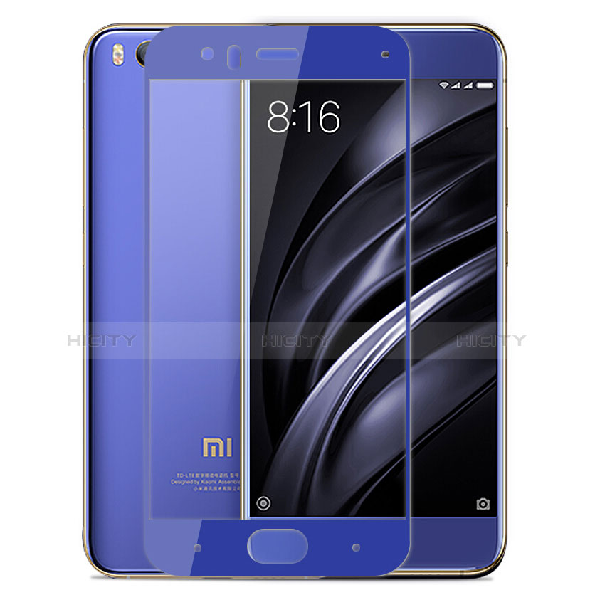 Pellicola in Vetro Temperato Protettiva Integrale Proteggi Schermo Film F04 per Xiaomi Mi 6 Blu