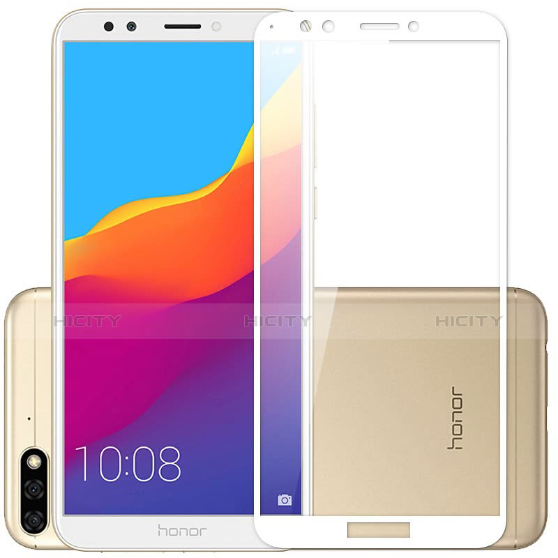 Pellicola in Vetro Temperato Protettiva Integrale Proteggi Schermo Film F05 per Huawei Honor 7C Bianco