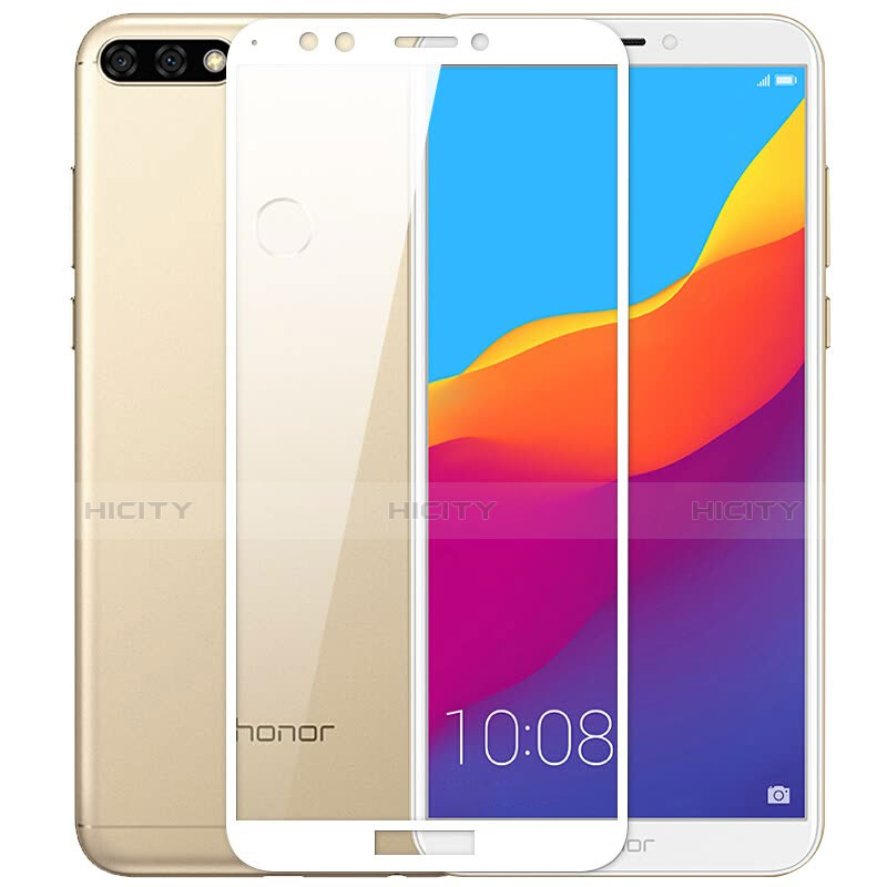 Pellicola in Vetro Temperato Protettiva Integrale Proteggi Schermo Film F05 per Huawei Honor 7C Bianco