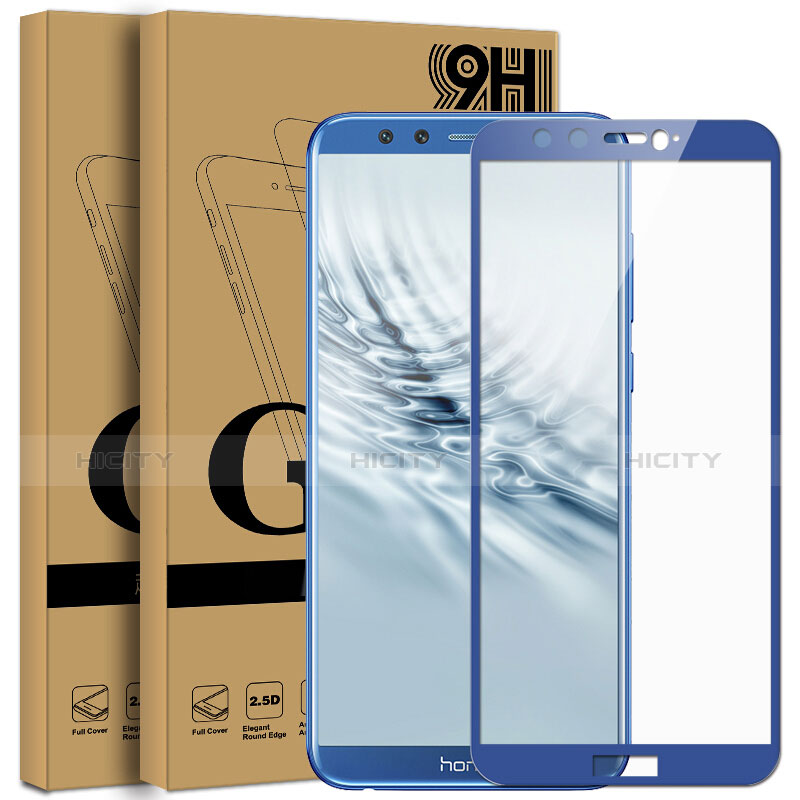 Pellicola in Vetro Temperato Protettiva Integrale Proteggi Schermo Film F05 per Huawei Honor 9 Lite Blu