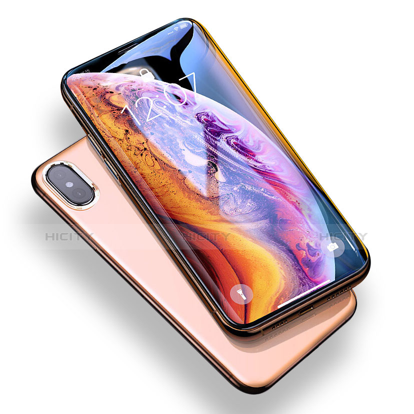 Pellicola in Vetro Temperato Protettiva Integrale Proteggi Schermo Film P07 per Apple iPhone Xs Max Nero