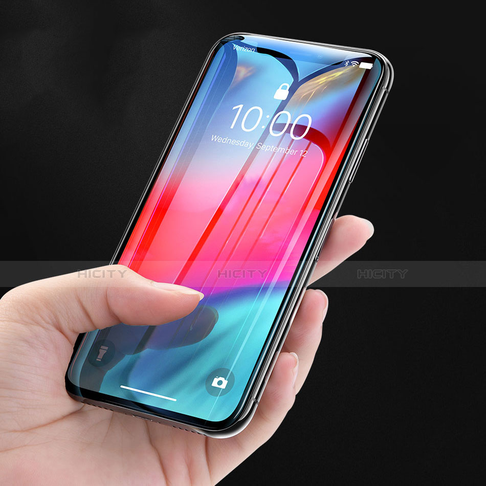 Pellicola in Vetro Temperato Protettiva Integrale Proteggi Schermo Film P08 per Apple iPhone X Nero