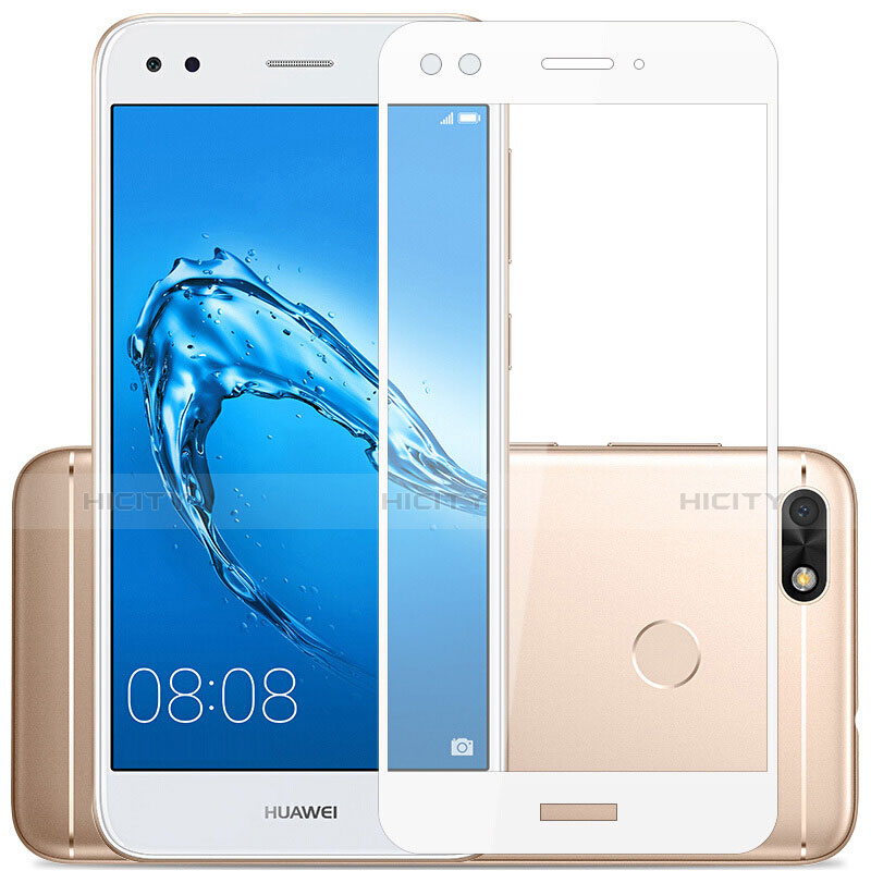 Pellicola in Vetro Temperato Protettiva Integrale Proteggi Schermo Film per Huawei Enjoy 7 Bianco