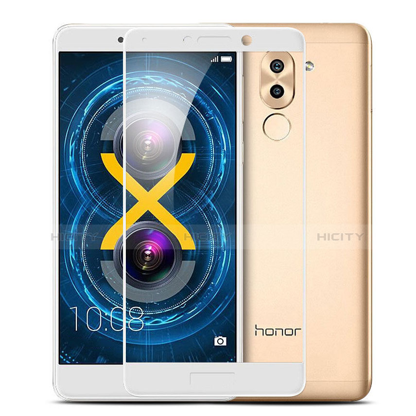 Pellicola in Vetro Temperato Protettiva Integrale Proteggi Schermo Film per Huawei Honor 6X Bianco