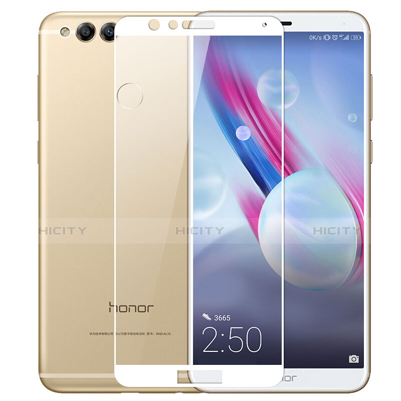 Pellicola in Vetro Temperato Protettiva Integrale Proteggi Schermo Film per Huawei Honor 7X Bianco