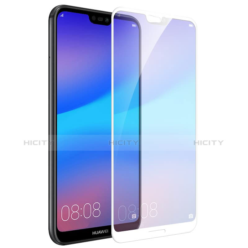 Pellicola in Vetro Temperato Protettiva Integrale Proteggi Schermo Film per Huawei P20 Lite Bianco