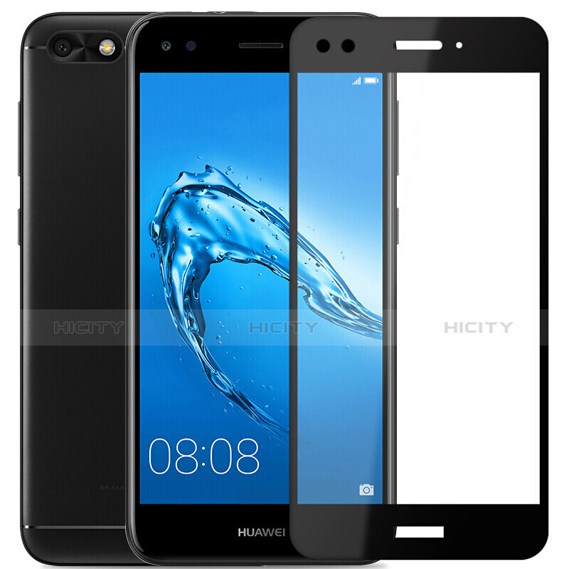 Pellicola in Vetro Temperato Protettiva Integrale Proteggi Schermo Film per Huawei Y6 Pro (2017) Nero